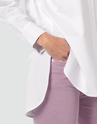 JOOP Oversized Bluse Aus Baumwoll-Twill