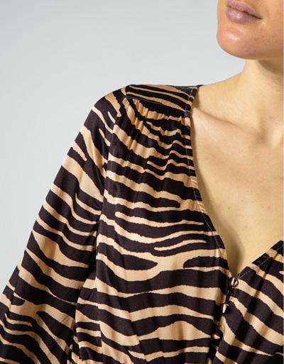 Joyce & Girls Kleid Im Seide-Viskose-Mix