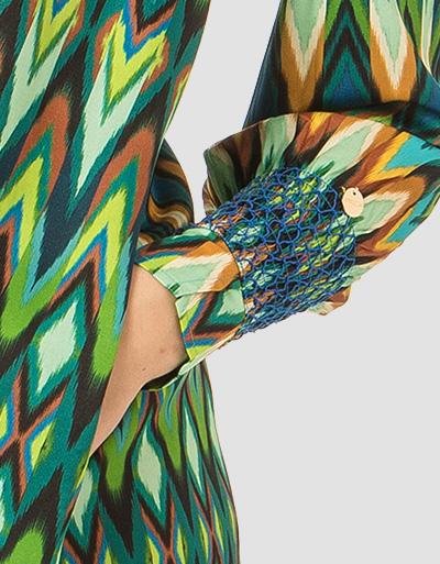 Joyce & Girls Kleid Im Viskose-Seide Mix