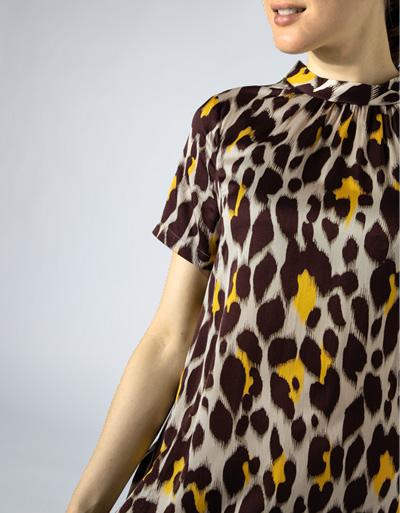 Joyce & Girls Midikleid Aus Seide-Viskose-Mix