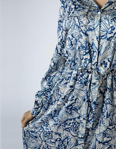 Joyce & Girls Midikleid Im Seide-Viskose-Mix