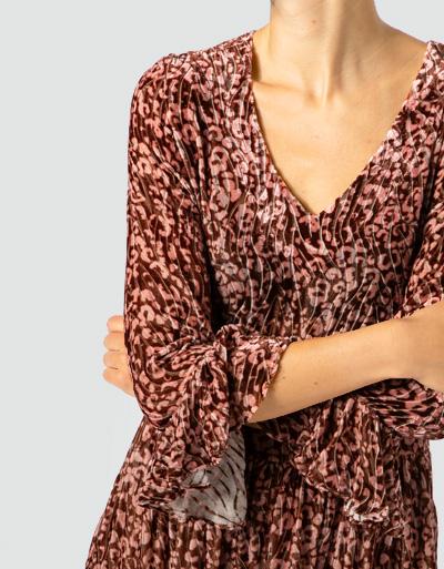 Joyce & Girls Samtkleid Mit Volants