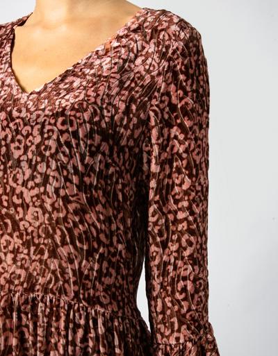 Joyce & Girls Samtkleid Mit Volants