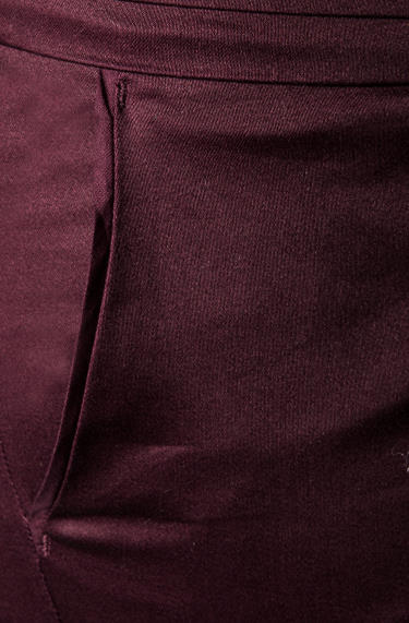 KOOKAI Hose Baumwolle Bordeaux