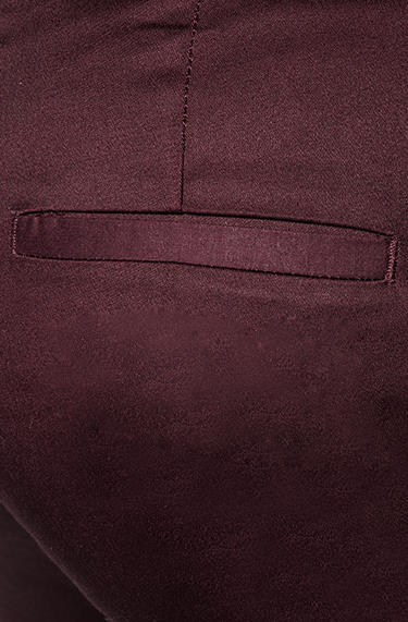 KOOKAI Hose Baumwolle Bordeaux