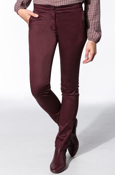 KOOKAI Hose Baumwolle bordeaux