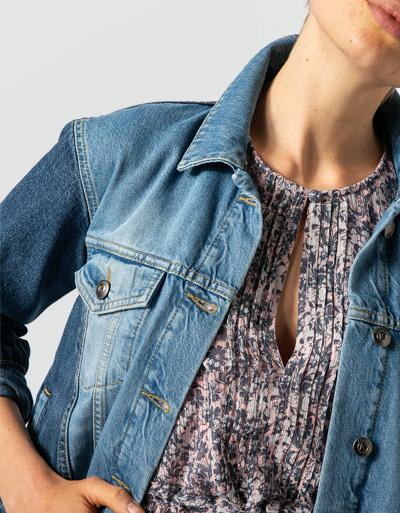 KOOKAI Jeansjacke In Französischer Größe