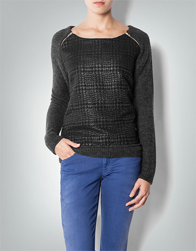 KOOKAI Pullover mit Metallic-Effekt