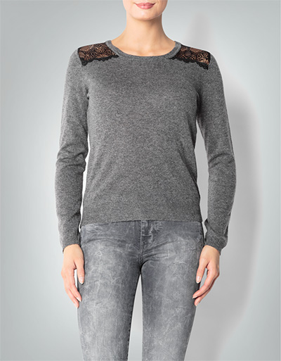 KOOKAI Pullover mit Spitzeneinsatz