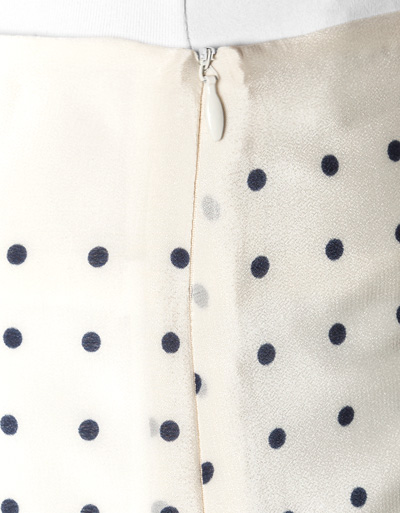 KOOKAI Rock Mit Volant-Besatz Aus Seide