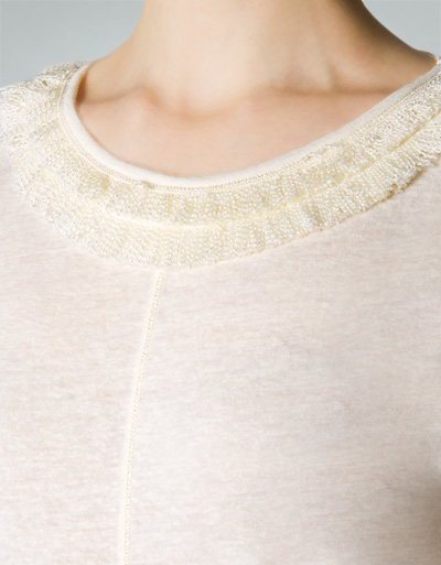 KOOKAI T-Shirt Mit Fransen-Ausschnitt