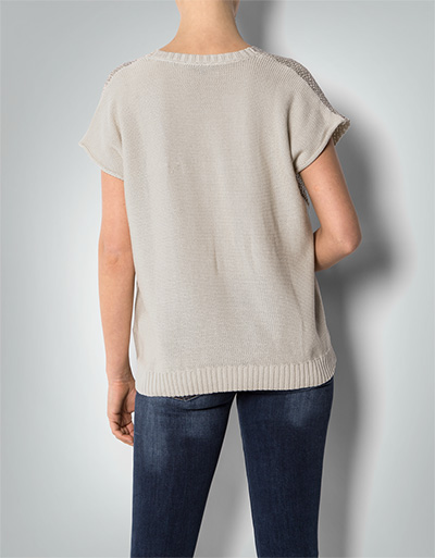 Tommy Hilfiger Kurzarm-Pullover Mit Metallic-Effekt