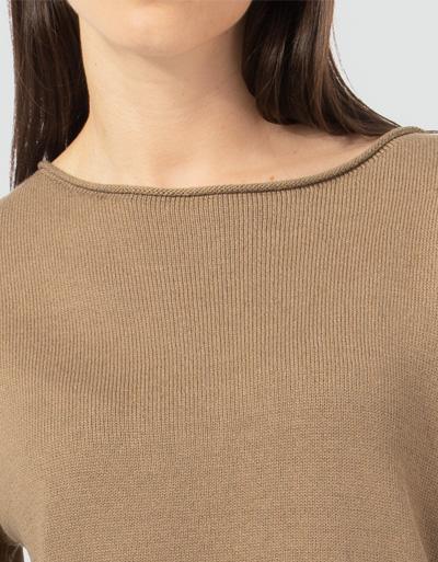 Marc O'Polo Kurzarmpullover Mit Rollierten Halsausschnitt