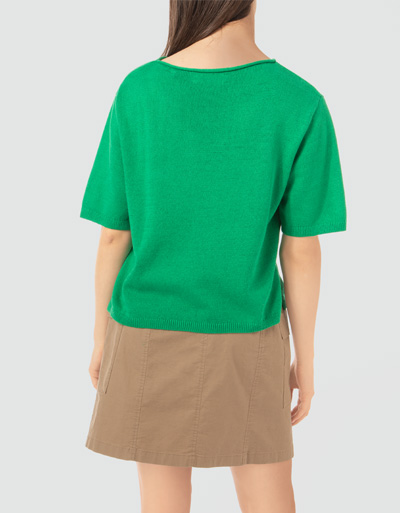 Marc O'Polo Kurzarmpullover Mit Rollierten Halsausschnitt