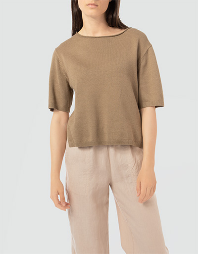 Marc O'Polo Kurzarmpullover mit rollierten Halsausschnitt