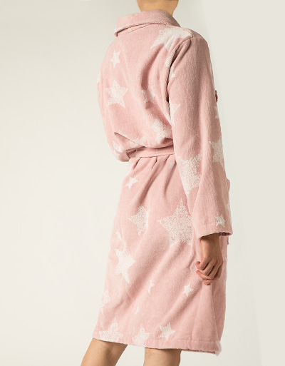 LASA Bademantel Mit Stern-Print