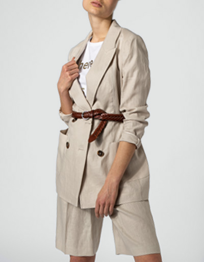 Laurèl Blazer Aus Leinen