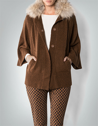 Laurèl Cardigan mit Waschbärpelz