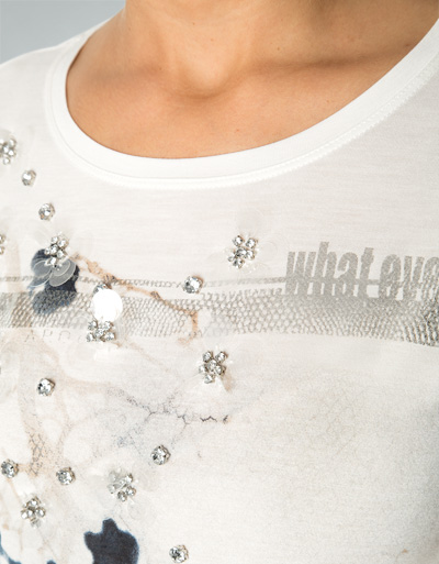 Laurèl Shirt Mit Ziersteinen