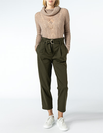 LIU JO Bundfaltenhose aus feinem Twill