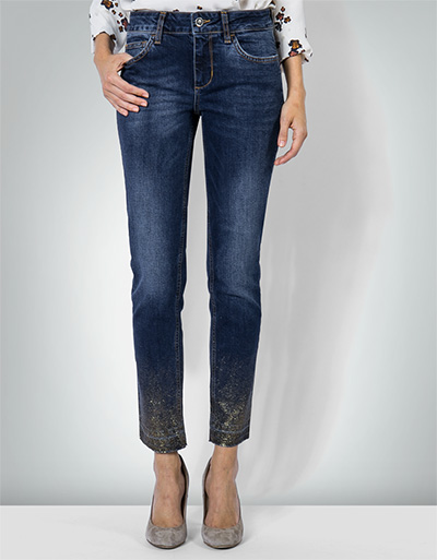 LIU JO Jeans mit Glitzersaum