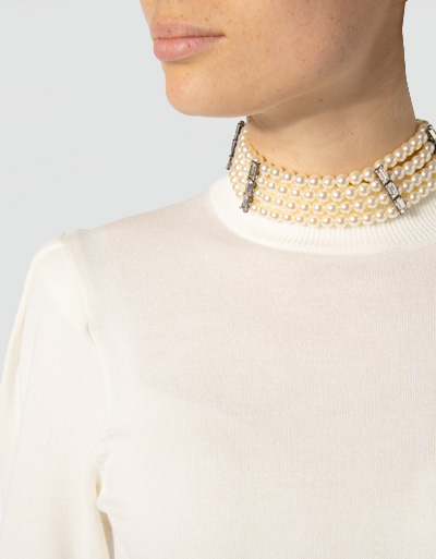 LIU JO Pullover Inklusive Perlenkette