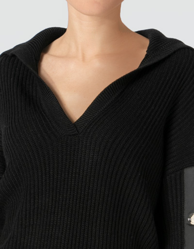 LIU JO Pullover Mit Geknöpften Ärmelschlitz