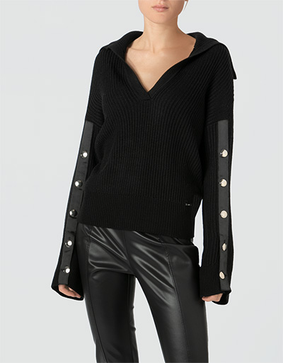 LIU JO Pullover mit geknöpften Ärmelschlitz