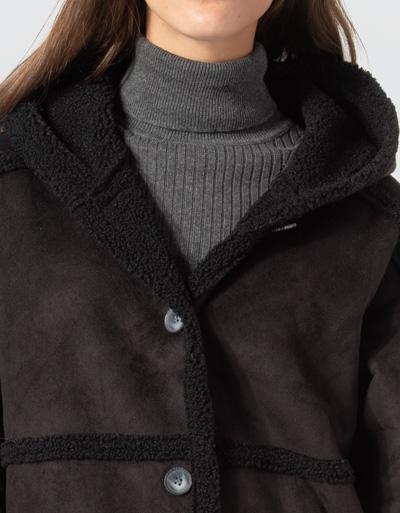 Pepe Jeans Mantel Aus Kunstleder Mit Kuscheligen Innenfutter