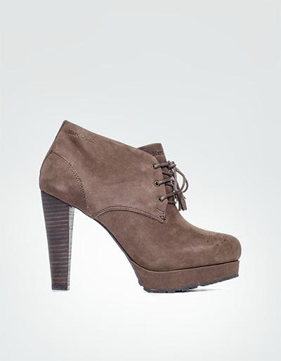 Marc O'Polo Ankleboot Veloursleder dunkelbraun