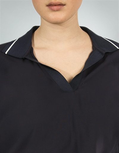 Marc O'Polo Bluse Mit Rippstrickkragen