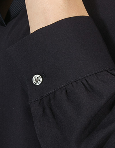 Marc O'Polo Bluse Mit Rippstrickkragen