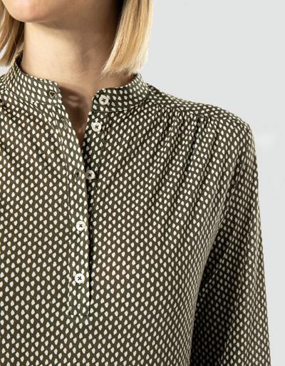 Marc O'Polo Blusenshirt Mit Stehkragen
