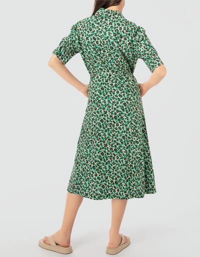 Marc O'Polo Hemdblusenkleid Mit Abstrakten Print