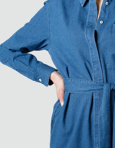 Marc O'Polo Jeanskleid Aus Bio Baumwolle