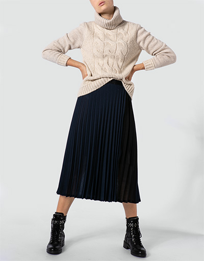 Marc O'Polo Plisseerock mit Wollanteil