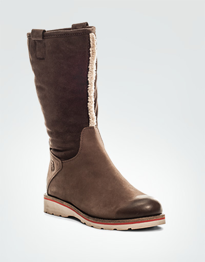 Marc O'Polo Stiefel Nubuk-Velours Dunkelbraun