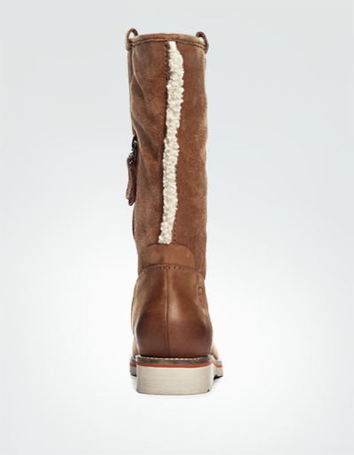 Marc O'Polo Stiefel Nubuk-Velours Hellbraun