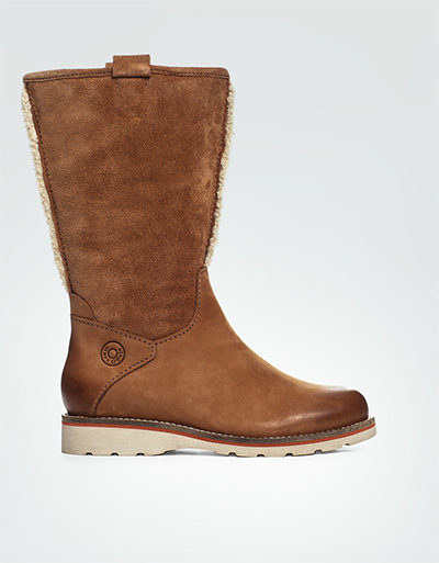 Marc O'Polo Stiefel Nubuk-Velours hellbraun