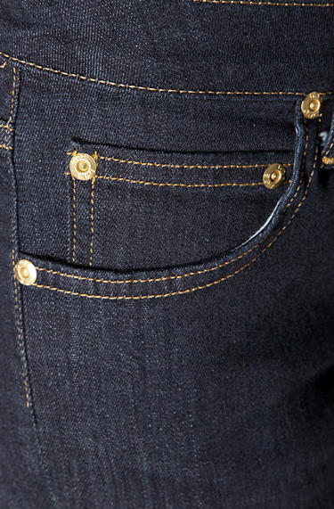 Lee 'Marion Straight' Regular Straight Baumwolle Solid Blue