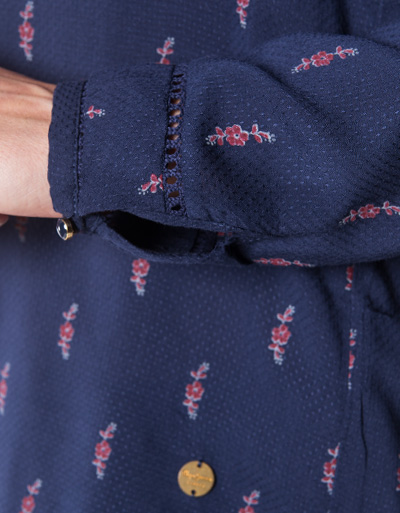 Pepe Jeans Bluse Mit Floralem Dessin
