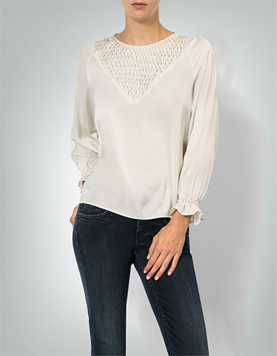 Pepe Jeans Bluse mit gesmokten Details
