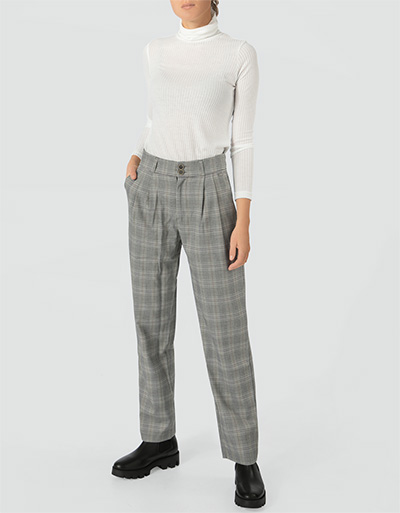 Pepe Jeans Bundfaltenhose im tonigen Karo