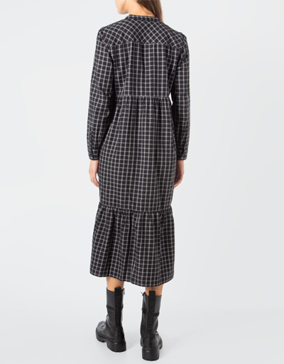 Pepe Jeans Geknöpftes Kleid Mit Stufensaum