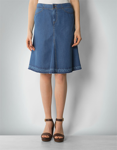 Pepe Jeans Jeansrock mit Fransensaum