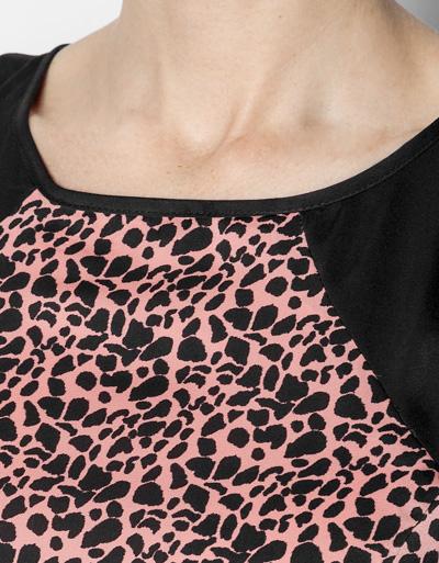 Pepe Jeans Kurzes Kleid Mit Leopardenprint