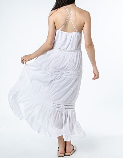 Pepe Jeans Maxikleid Mit Gestickten Einsätzen