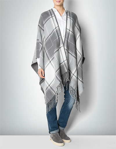 Pepe Jeans Poncho im Karo-Look