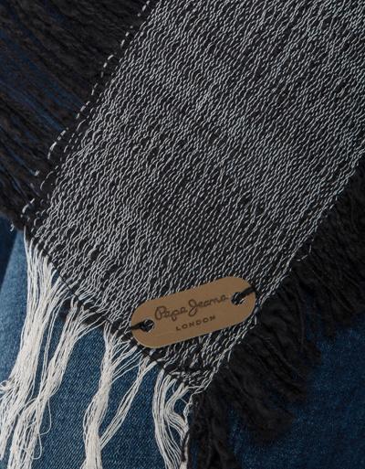 Pepe Jeans Poncho Mit Fransenabschluss