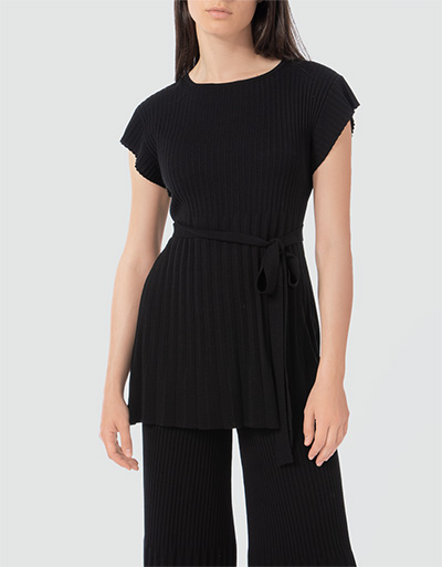 TWIN-SET Plissiertes Blusenshirt in Strick-Qualität